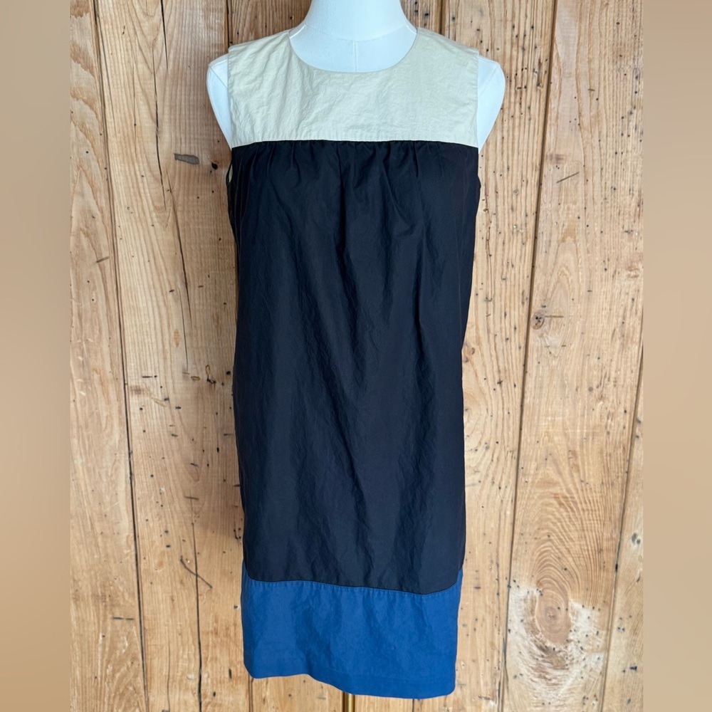 MICHAEL Michael Kors Sleeveless Colorblock Cotton Shift Dress Size 8